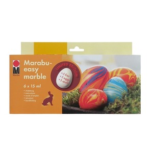 (MARABU) 마라부 이지마블 계란 스타터 세트 (6색 + 계란모형 5개) 